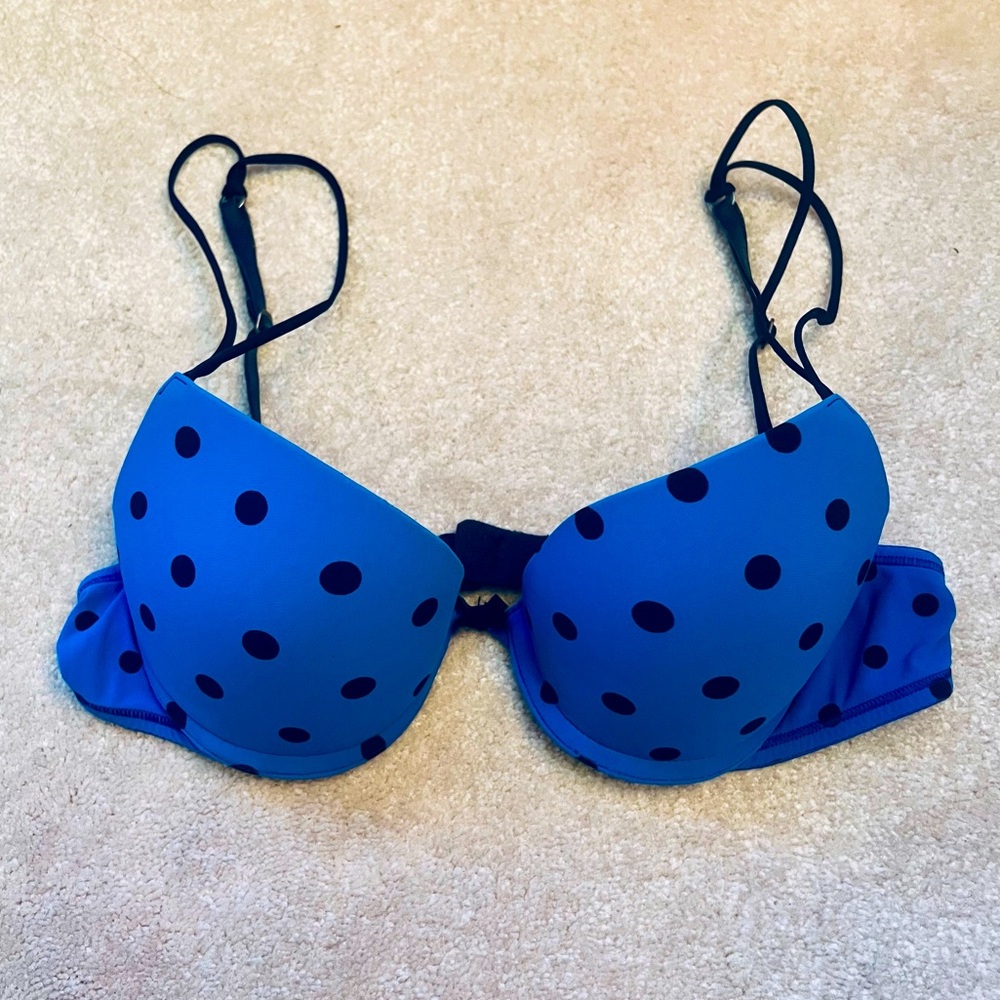 Abercrombie and Fitch Polka Dots Push Up Bra